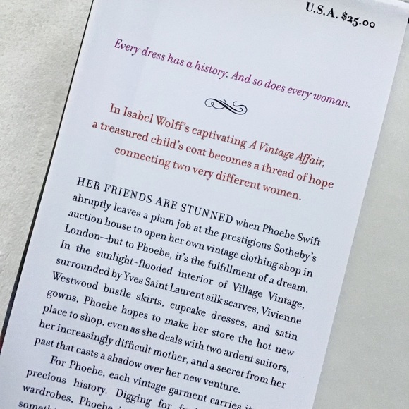 A Vintage Affair Isabel Wolff Novel Hardcover Book Vintage Fashion - Picture 5 of 8